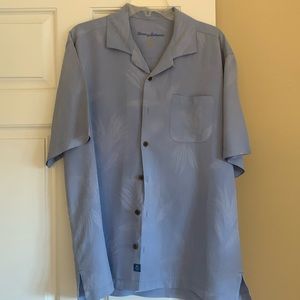 Tommy Bahama Mens Silk Jacquard Hawaiian Shirt